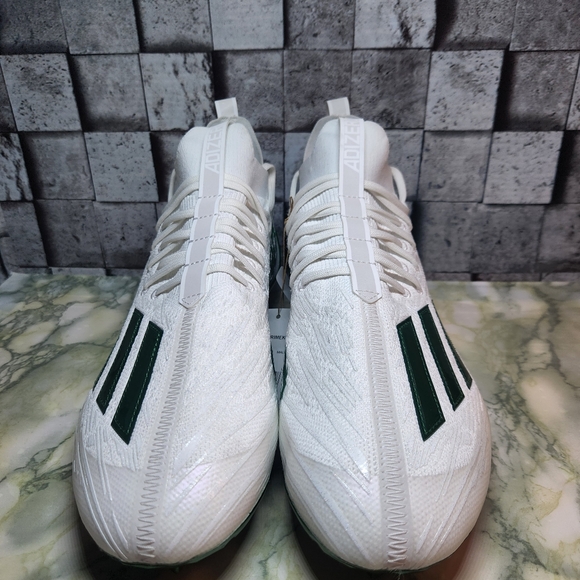 Adidas Adizero Primeknit White Green  Football Cleats Size 12.5 - Picture 4 of 10